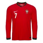 Günstige Fußballtrikots Portugal Ronaldo 7 Heimtrikot 2025 Langarm